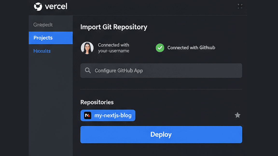 Deploying Next.js Apps on Vercel with GitHub CI/CD image 1