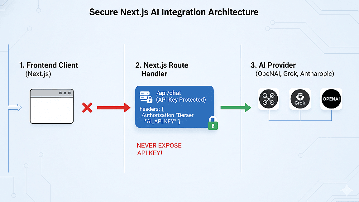 Architecture: Keeping AI API Calls Server-Side in Next.js image 1