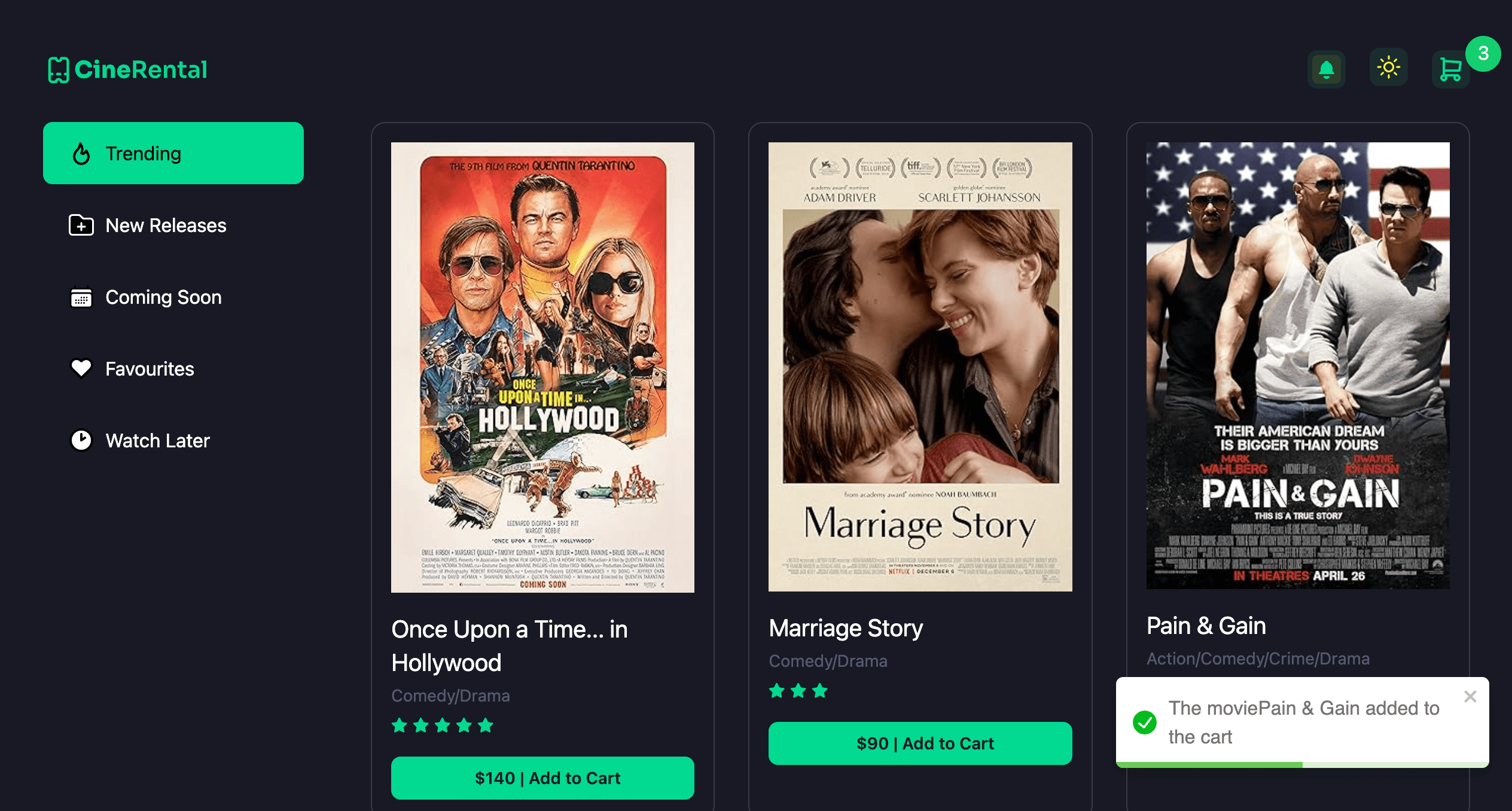 Cart Functionality image 1