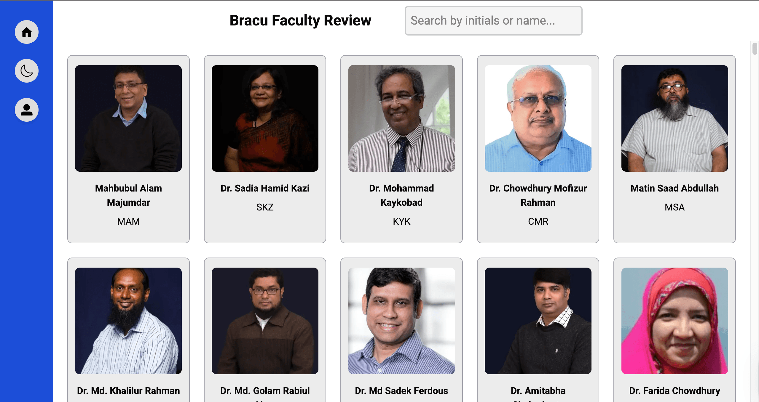 Faculty Review