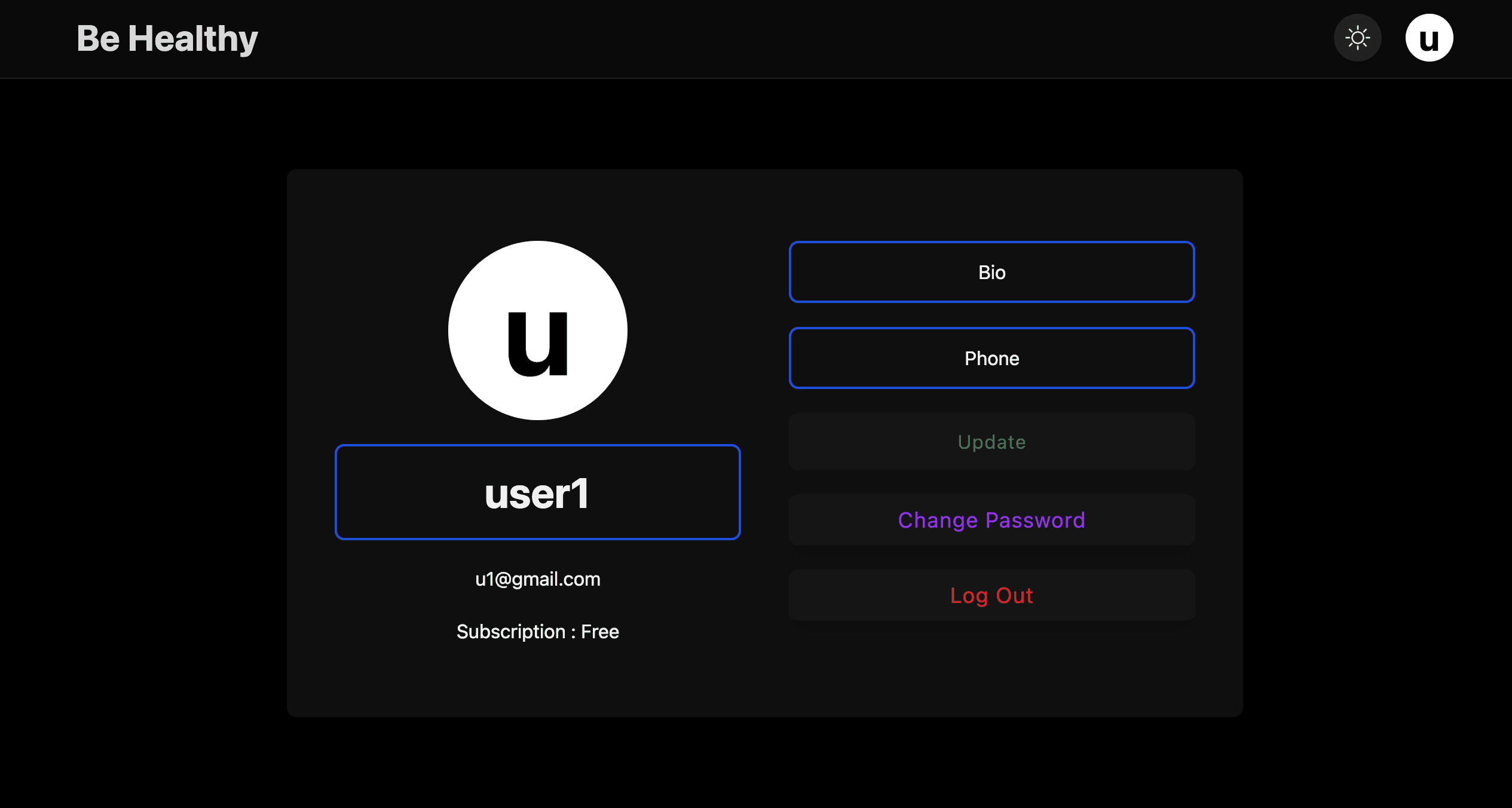 User Profile Settings image 1