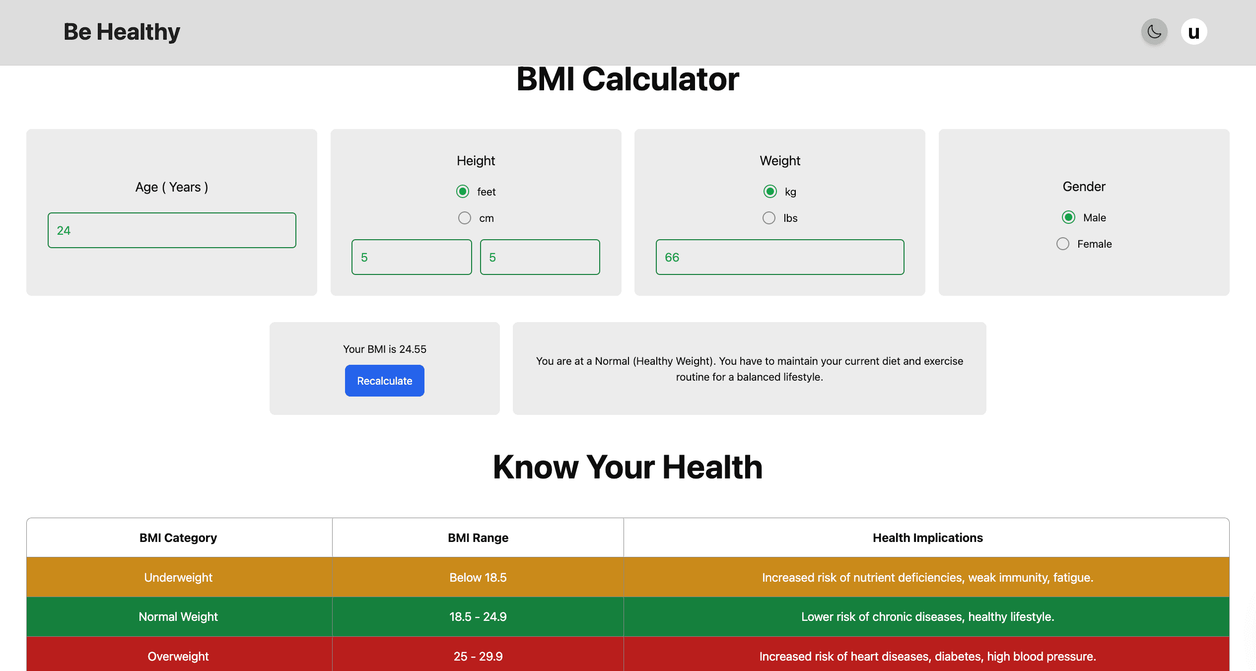 BMI Calculator image 1