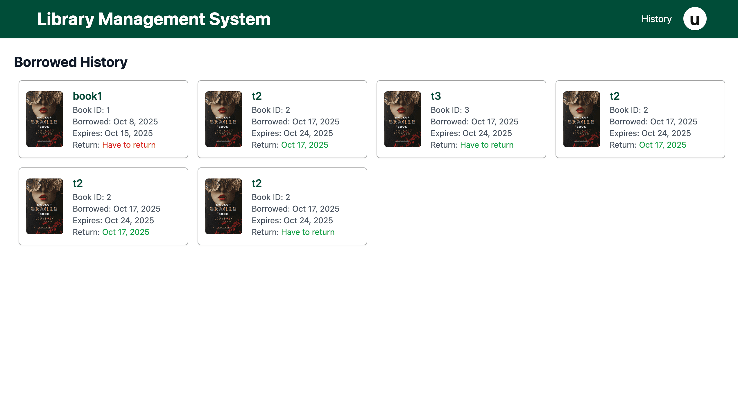 History Route (/history) image 1