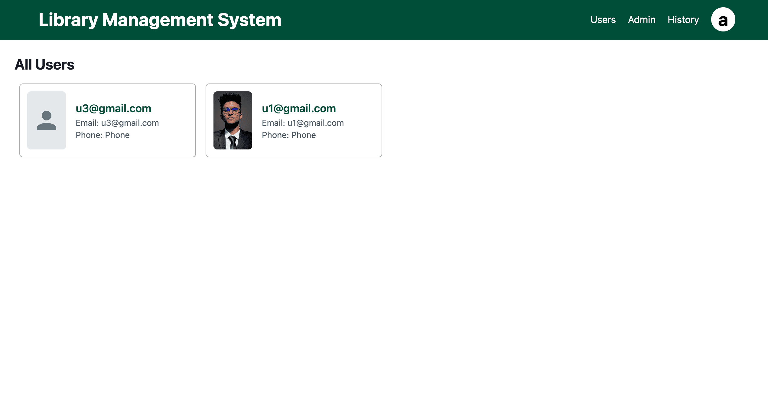 Users Route (/allUsers) image 1