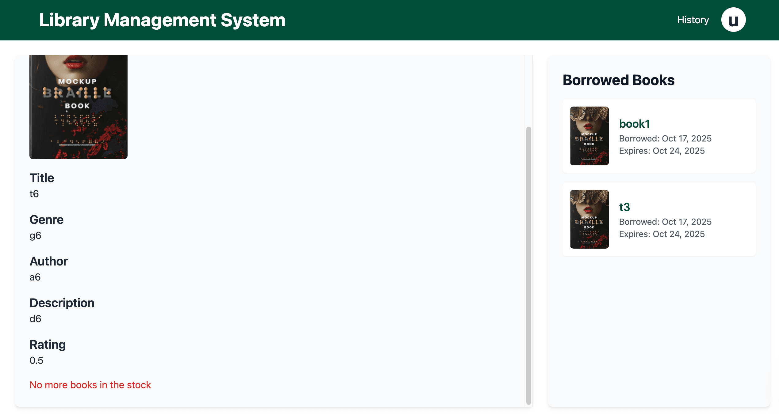 User Book Interaction (/user Route) image 3