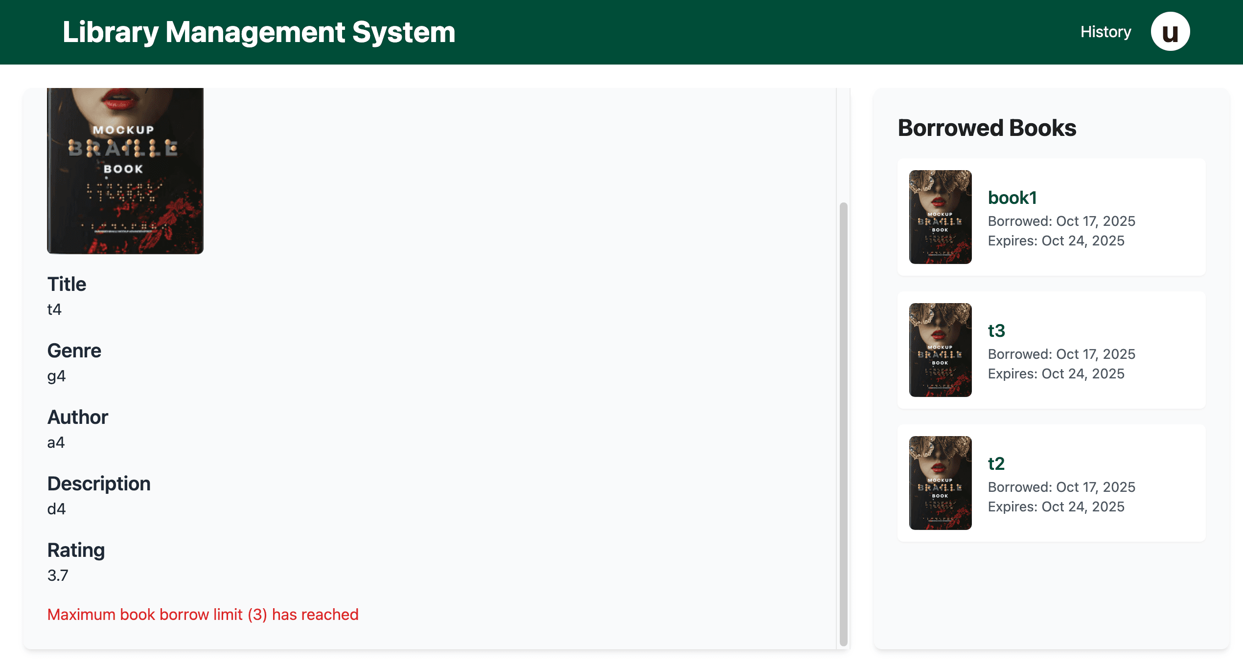 User Book Interaction (/user Route) image 4