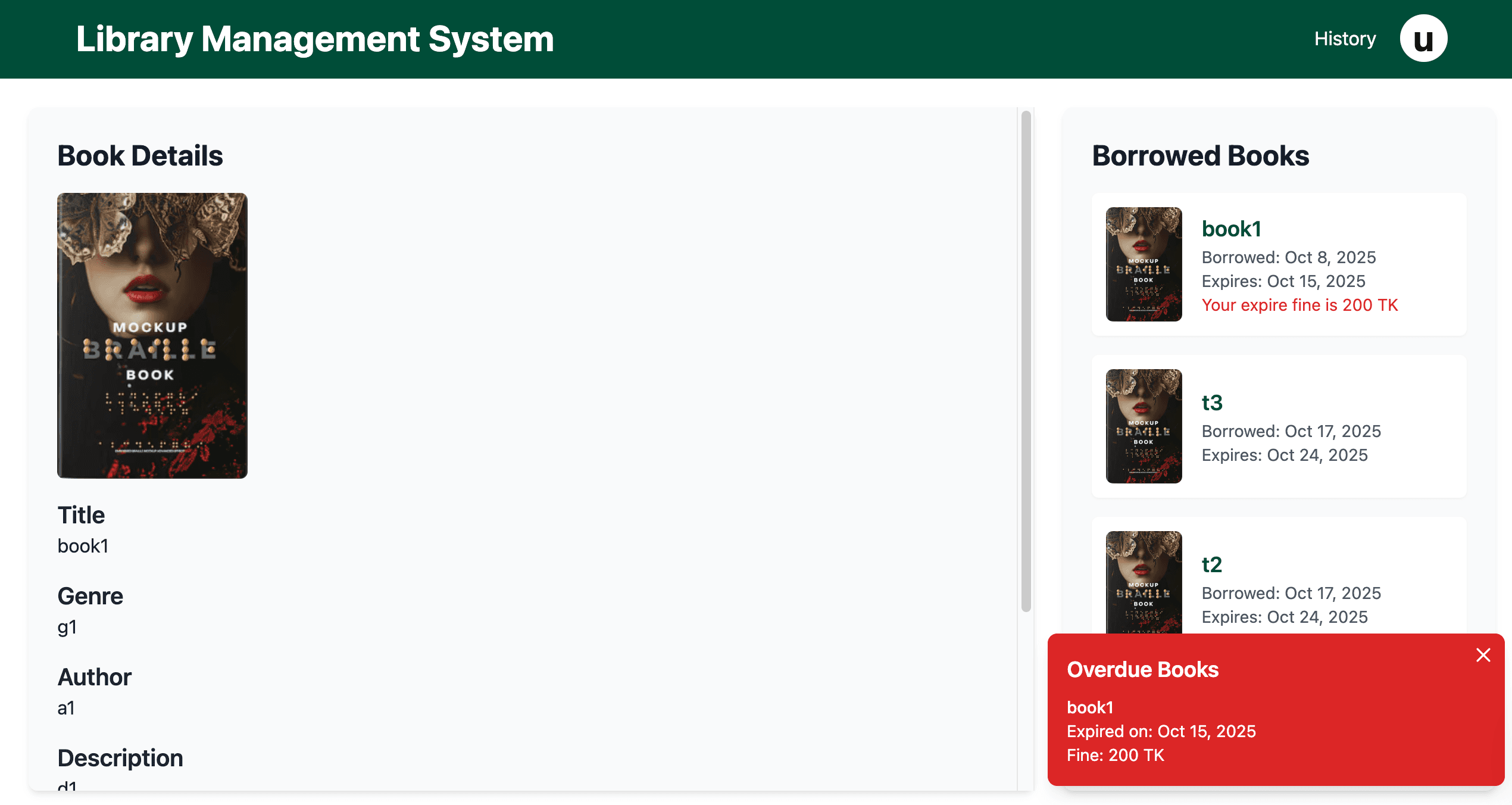 User Book Interaction (/user Route) image 5