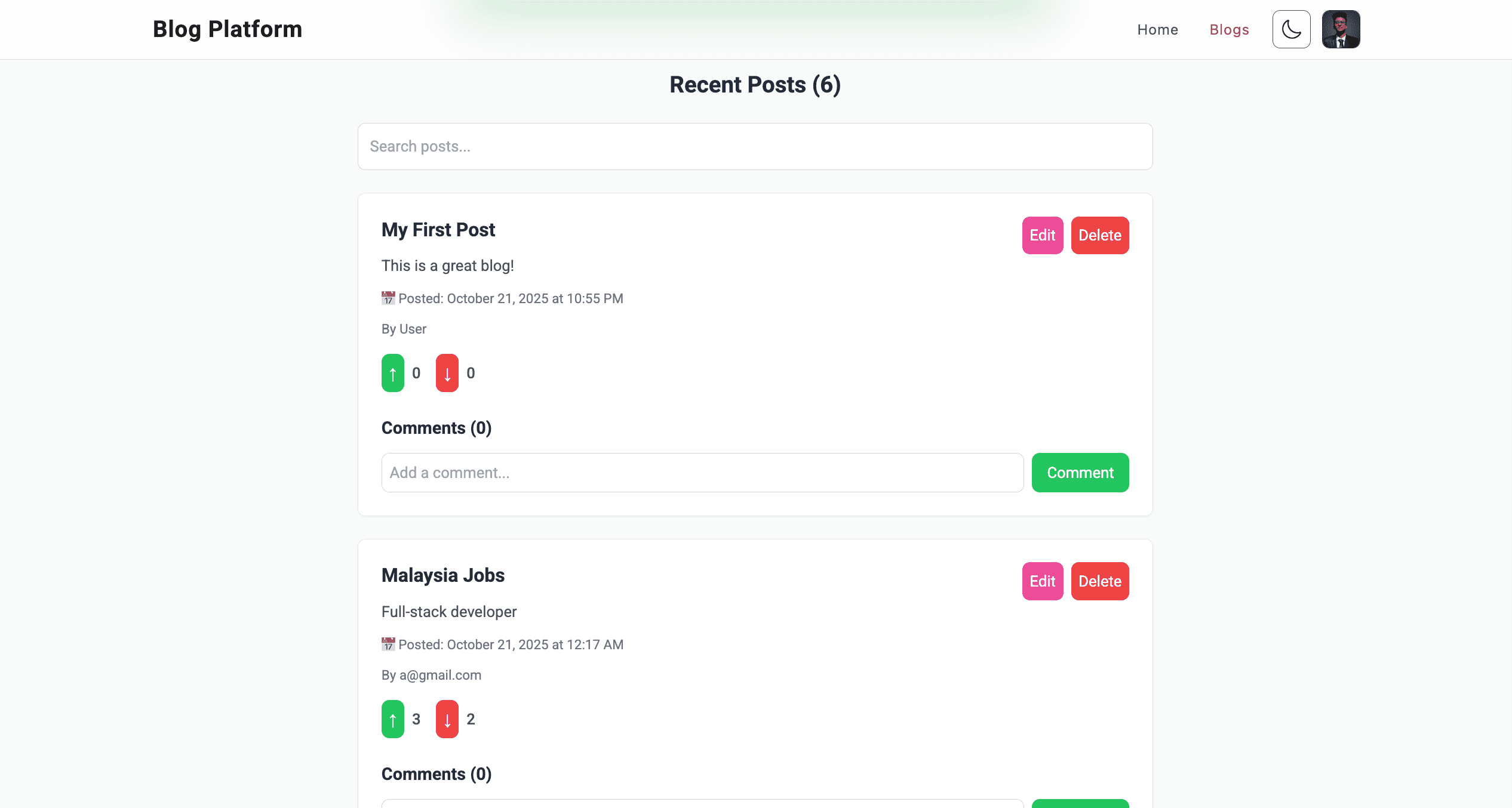 View and Search Posts (/blogs) image 1