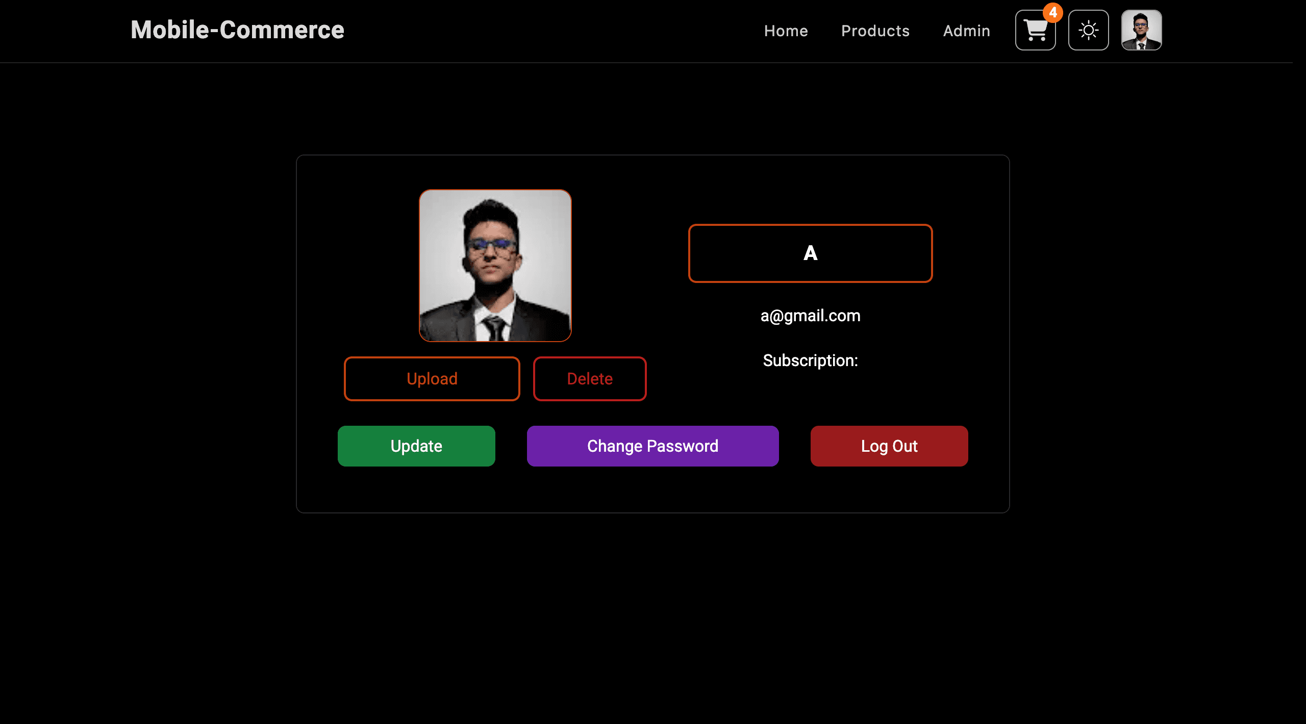 User Profile Route (/profile) image 1