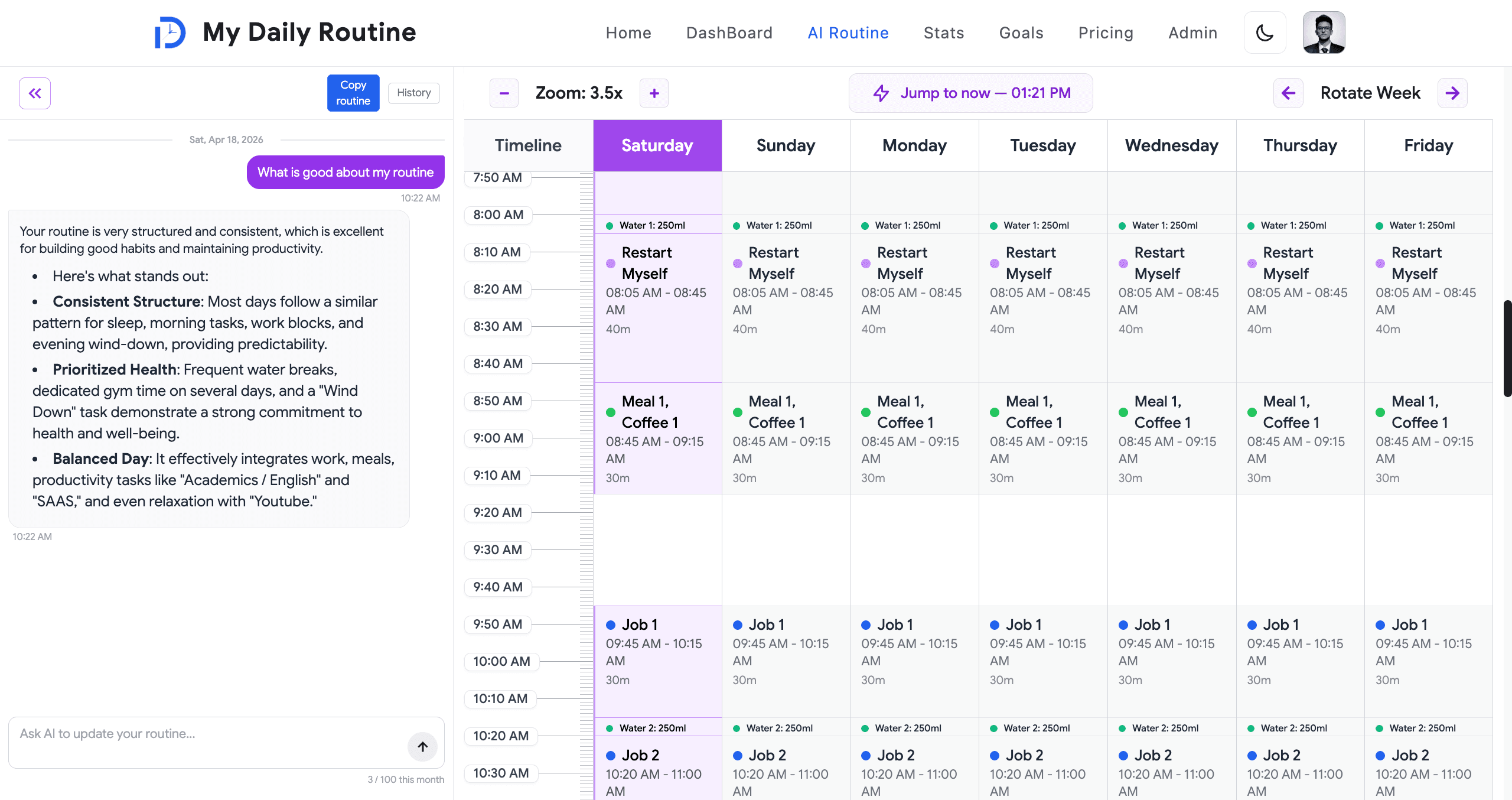 AI Routine Builder — Gemini-Powered Conversational Planning image 2
