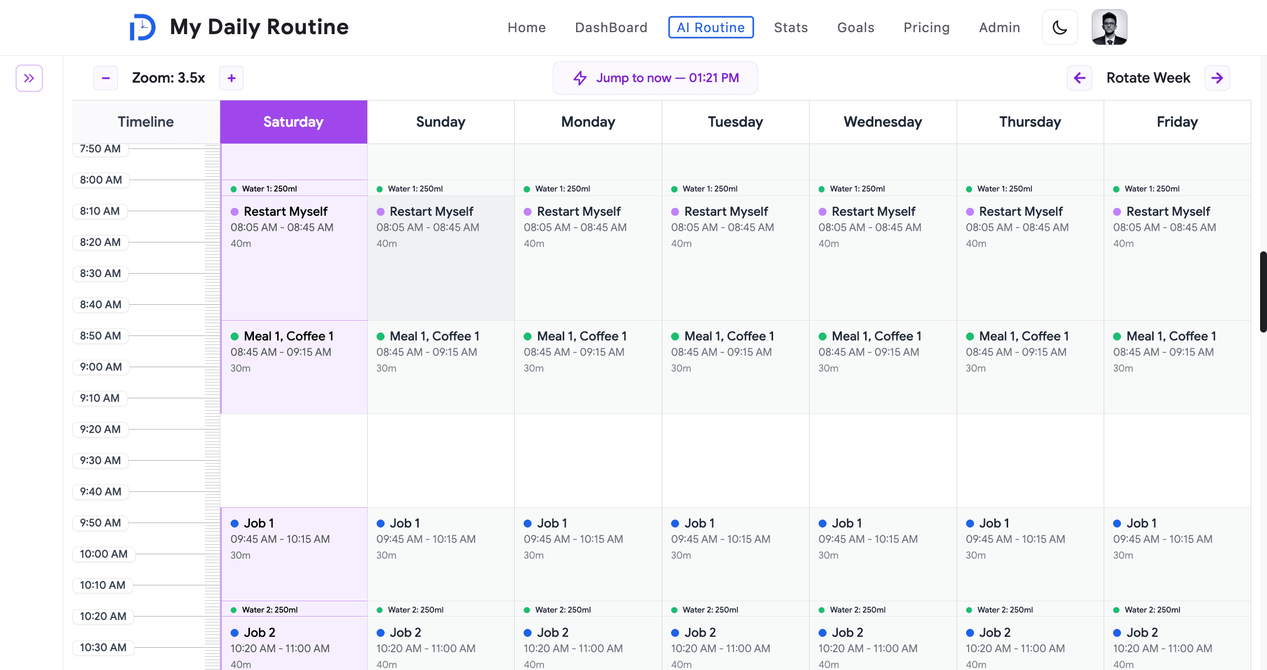 AI Routine Builder — Gemini-Powered Conversational Planning image 1