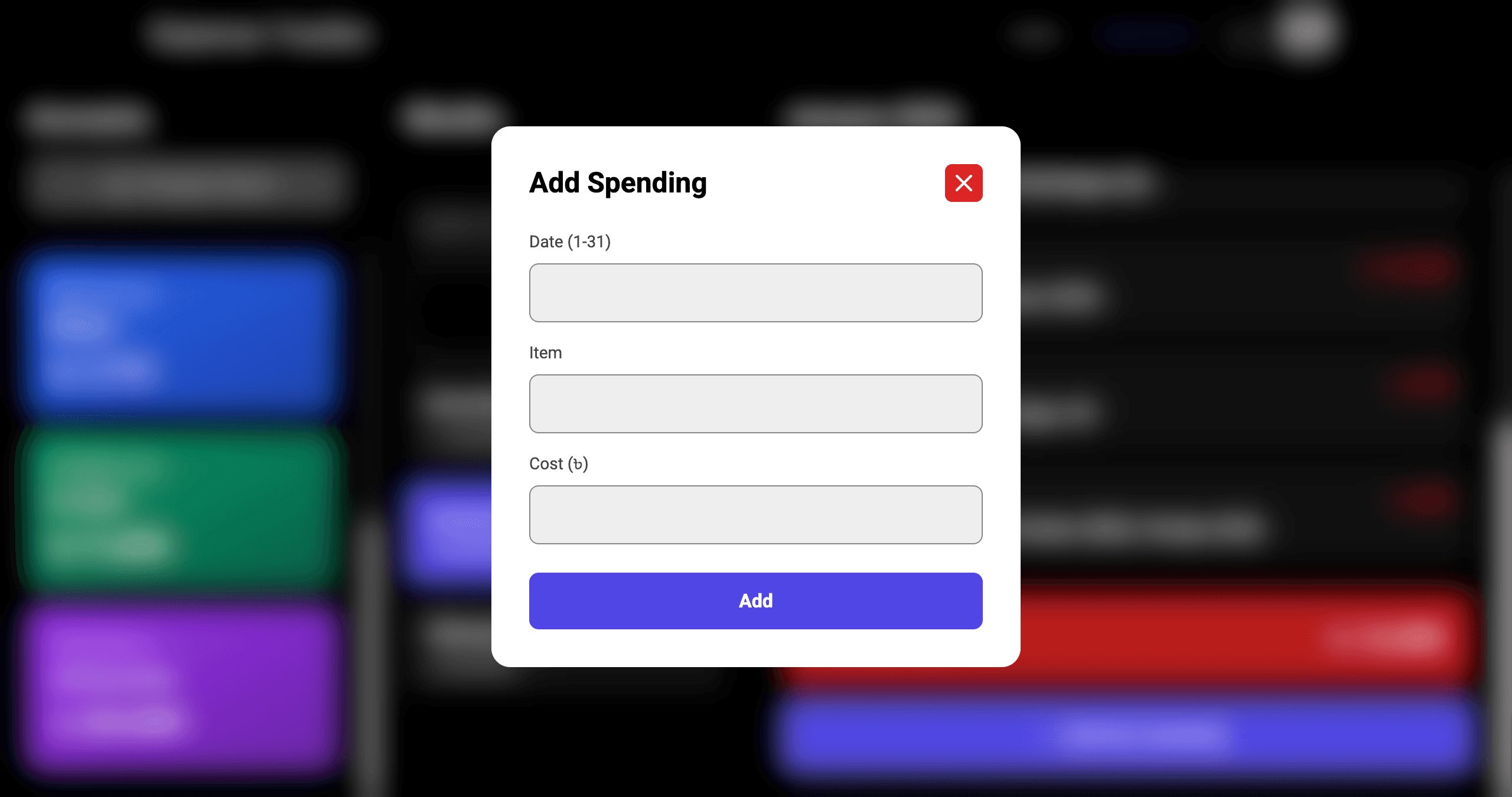 Monthly Spending Tracking image 2
