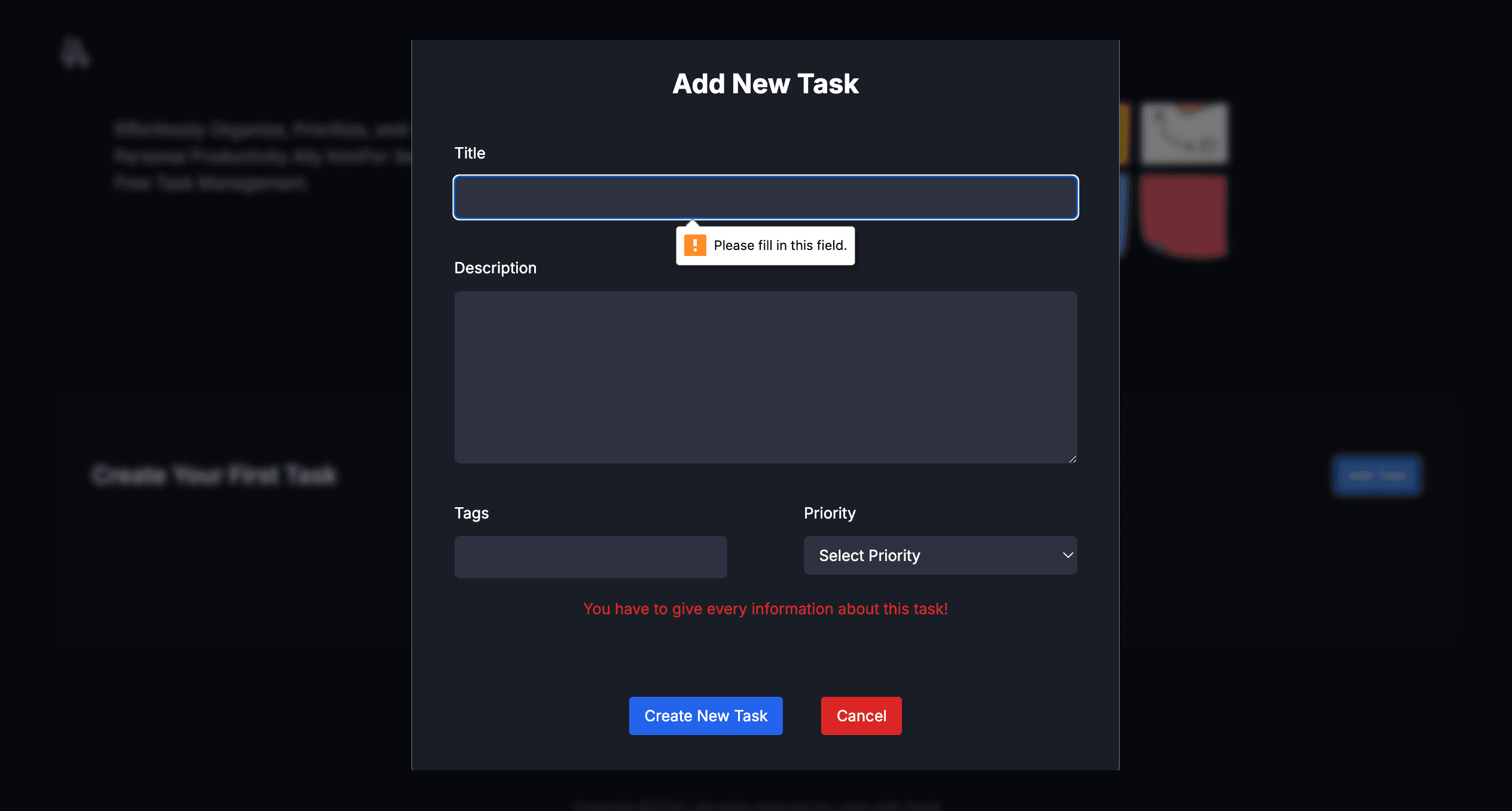 Adding a New Task image 2