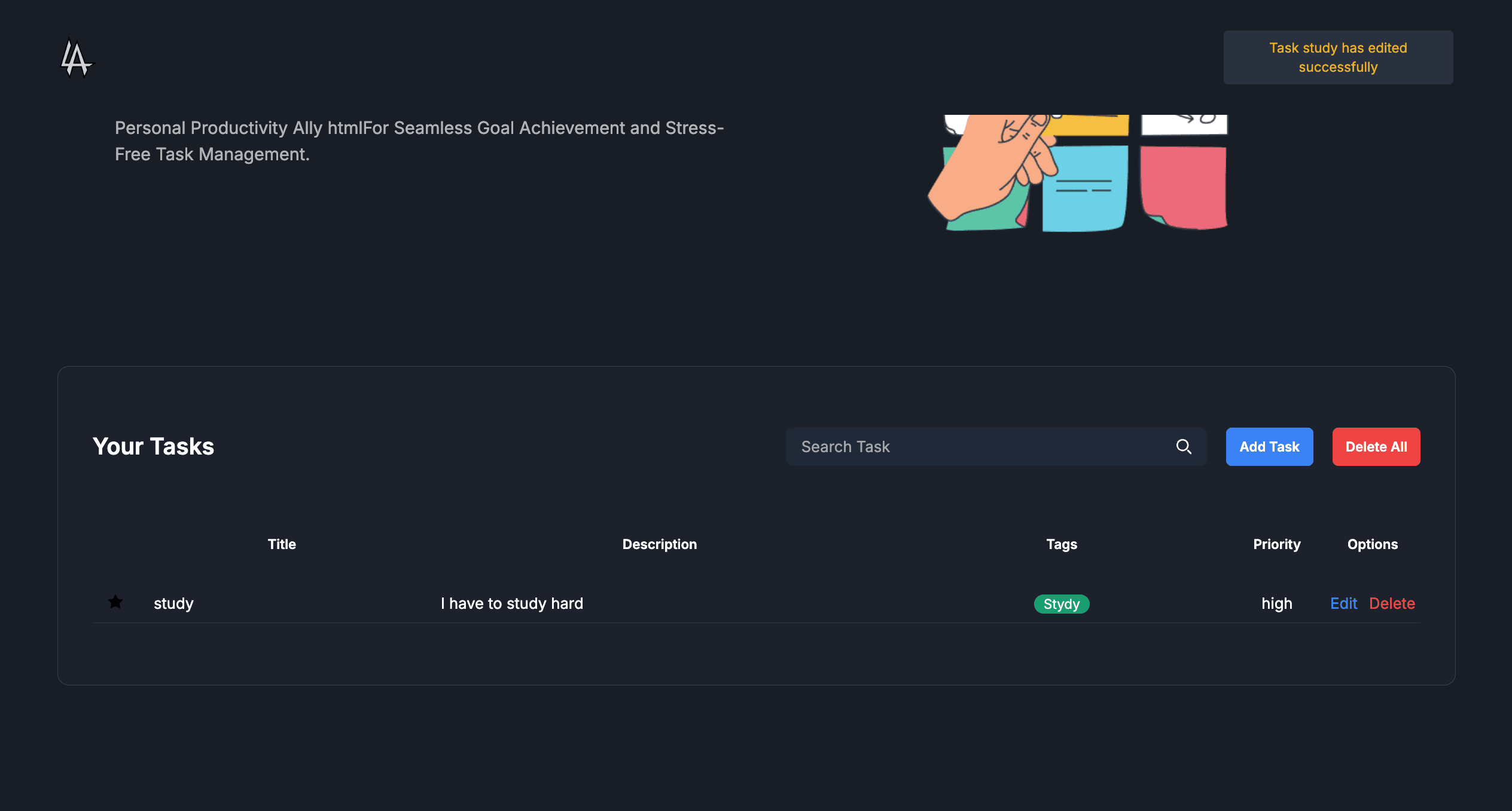 Editing a Task image 2